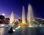 Swann fountain, Parkway, Philadelphia, Pennsylvania, USA