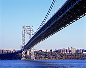 George washington bridge, Hudson river, Manhattan, New York, USA