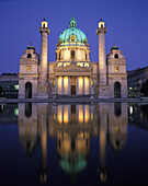 Church of saint charles borromeo, Vienna, Austria.