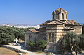 Byzantine church of the Holy Apostles in Ancient Agora. Athens. Greece