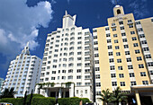 Art deco buildings, Ocean Drive, South Beach. Miami, Florida, USA