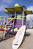 Art Deco Lifeguard Station, South Beach, Miami Beach, Miami, USA