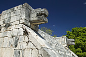 Platform with the Jaguars and Eagles, Chichen Itza. Yucatan, Mexico