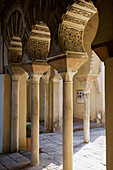 Courtyard of the Alcazaba (Moorish fort). Málaga. Spain