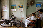 Barber shop, CanTho, Vietnam.