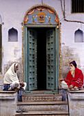 House in the old city, Varanasi. Uttar Pradesh, India