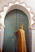 House (Riad) door in the medina, Marrakech. Morocco