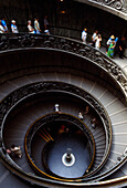 Spiral stairs in the Vatican Museums, Vatican City. Rome, Lazio, Italy