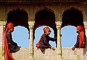 City Palace guards,Jaipur, Rajasthan, India