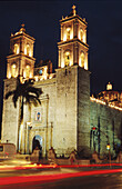San Servacio cathedral built in 1575, Valladolid. Yucatan, Mexico