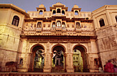 Tripola triple arched gate, Udaipur. Rajasthan, India