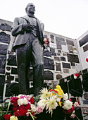 Tomb of Carlos Gardel at Chacarita cemetery, Buenos Aires. Argentina