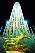 Prometheus Statue. Rockefeller Center. New York City. USA