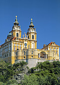 The church of Melk, on the Danube river, in the region Wachau, Lower Austria