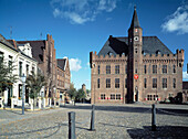 Germany, Kalkar, Lower Rhine, North Rhine-Westphalia, city hall, market place