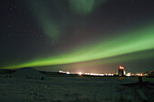 The Aurora Borealis (Northern Lights) in late fall just outside Churchill, Maitoba, Canada.