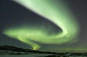 The Aurora Borealis (Northern Lights) in late fall just outside Churchill, Maitoba, Canada.