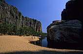 Die Windjana Gorge und der Lennard River, Windjana Gorge National Park, Westaustralien, Australien