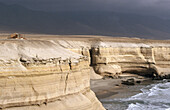 Cliffs at Atacama desert coast. Chile