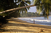 Beach at Kribi. Cameroun