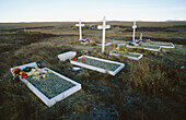 Teller cementery. Seward peninsula. Alaska. USA