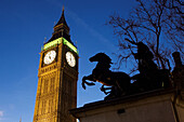 Big Ben at night. Houses of Parliament. London. England