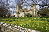 Weybourne church. Norfolk spring. England. UK