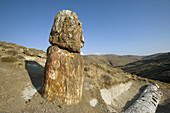 Petrified tree exposed. Lesbos Island. Greece.