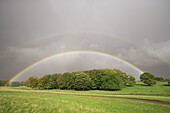 Rainbow, october afternoon. Bedfordshire. UK.