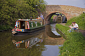 Narrow Boats, Grand Union Canal, Marsworth, Herts, England