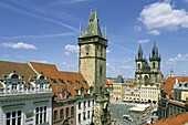 Old Town Square, Tyn Church. Prague. Czech republic.