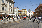 Czech Republic, Prague. Lesser Town square. Malostranske Namesti