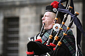 Bagpipe player