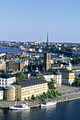 Overview from Stadshuset. Stockholm. Sweden.