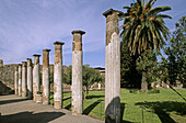 Ruins of the old Roman city of Pompeii. Campania, Italy