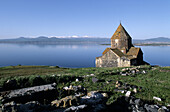 Sourb Astvatsatsin (Mother of God) church by Lake Sevan. Armenia