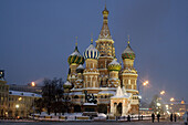 Vasily the Blessed cathedral and Red Square. Moscow. Russia