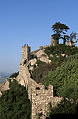 Ruins of Castelo dos Mouros (Castle of the Moors), Sintra. Portugal
