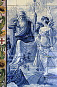 Tiles in old secularized Carmelite monastery, Buçaco. Portugal