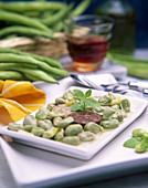 Broad beans Catalan style