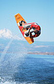 Wakeboarding. Columbia River. Washington. USA