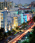 Art Deco Area. Ocean Drive. Miami Beach. Florida. USA