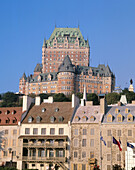 Chateau Frontenac from Place de Paris. Quebec City. Canada
