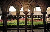 Cloister. Mont St. Michel. Normandy. France