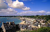 Cancale, town view from Monument aux Morts. Brittany. France
