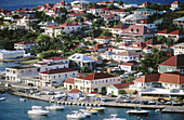 Yacht harbour. Gustavia. Saint Barthelemy. French West Indies. Caribbean