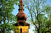 Detail of the church s tower in Kroscienko. Pieniny Range. Carpathian Mountains. Poland