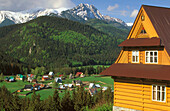 Zakopane, a famed polish mountain resort in Tatra Mountains. Carpathian Mountains. Poland