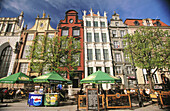 Cafes. Town Square. Dlugi Targ. Gdansk. Pomerania. Poland