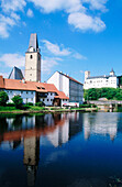 Lower Castle (B.1330). Rozmberk Nad Vltavou. Town above Vltava river. South Bohemia. Czech Republic